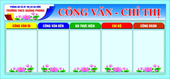 Bang cong van chi thi truong THCS