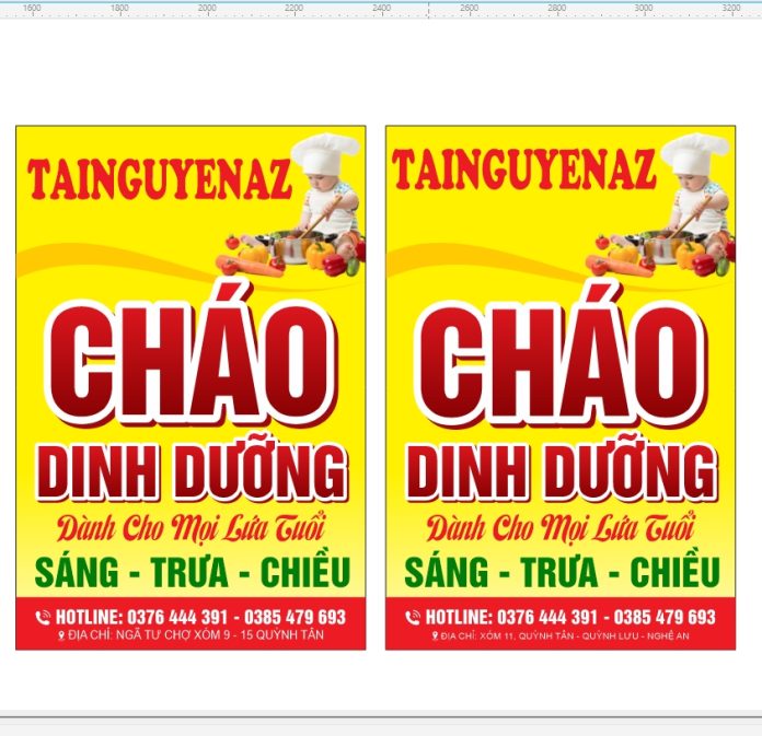 Bien dung chao dinh duong