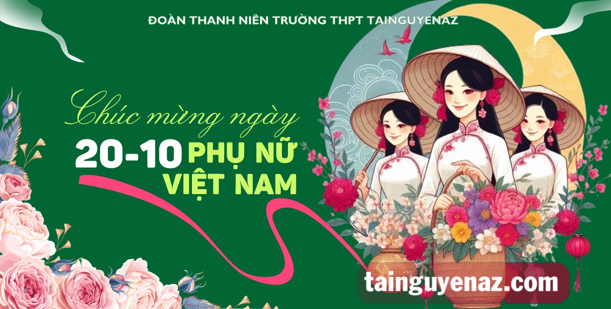 Background ngày phụ nữ Việt Nam 20/10, bacdrop 20/10