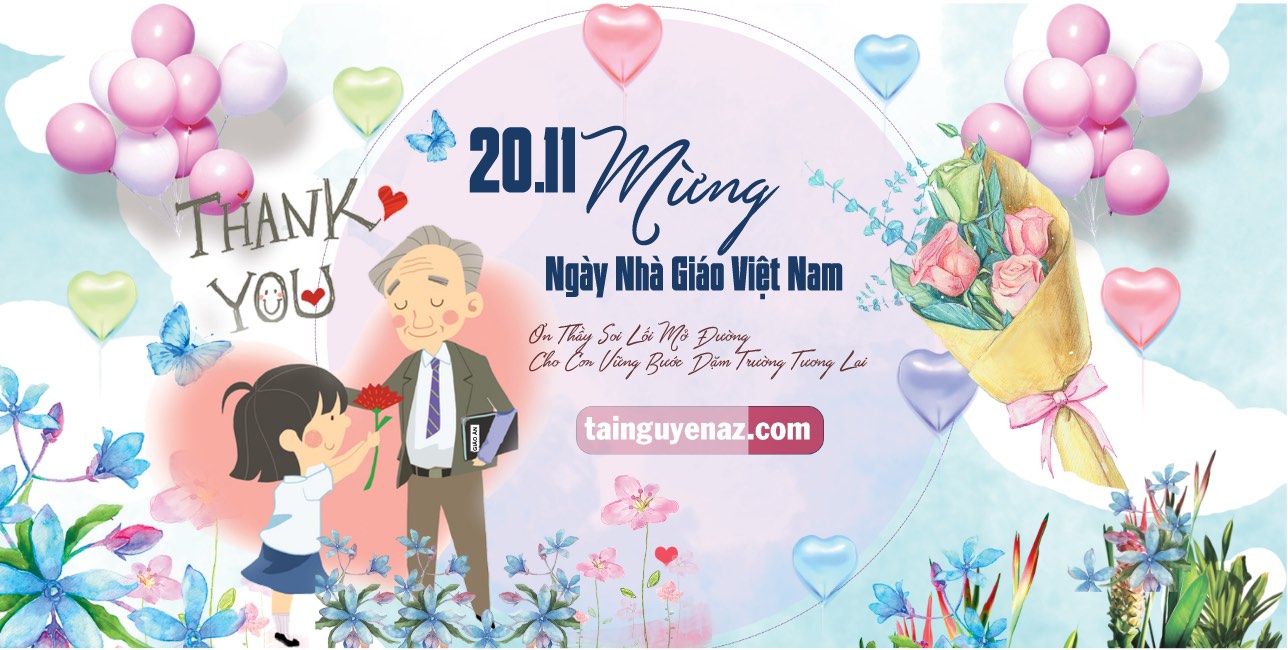 Background chào mừng ngày nhà giáo Việt Nam 20/11
