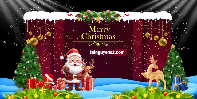 Tải Background Christmas Đẹp – Trang Trí Không Gian Lễ Hội Đầy Sáng Tạo